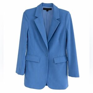 Boston Proper Blue Blazer NWT Size 12 Stretch Career Jacket Tailored